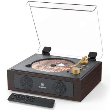 Imagem de Leitor de CD RetroAudio com alto-falantes embutidos Bluetooth 5.3