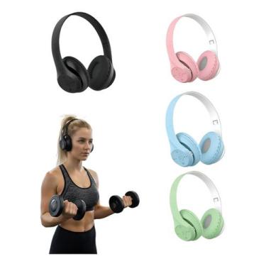 Imagem de Fone de Ouvido Sem fio Bluetooth 5.3 Headset cartão memória audifono j