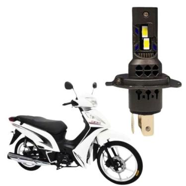 Imagem de Lâmpada de Led Pk20 Conector H4 Nano Headlight Potente Branco Frio 600