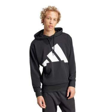 Imagem de Moletom Com Capuz Adidas Big Logo Masculino, Preto, M