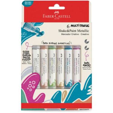 Imagem de Caneta Marcador Permanente Faber Castell Metálico Multimark - Faber-Ca