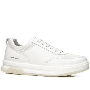 Imagem de Sapatênis Masculino Pegada Couro Nitro 112702-01, 42, Branco