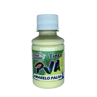Imagem de Tinta Pva Fosco Cores Claras 100ml True Colors, AMARELO PALHA