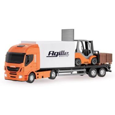 Imagem de Caminhão Plataforma Iveco Hi-way C/ Empilhadeira - Usual - Usual Brinq