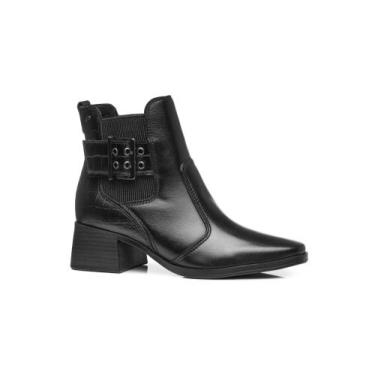 Imagem de Bota Pegada Feminina em couro Trabalhado preto 282351-05, 38
