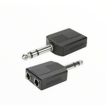 Imagem de Adaptador Plug 2 P10 Fêmea Para P10 Macho - import