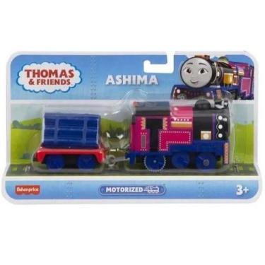 Imagem de Thomas e Seus Amigos TRENS Motorizados com Vagao Ashima Mattel HFX93