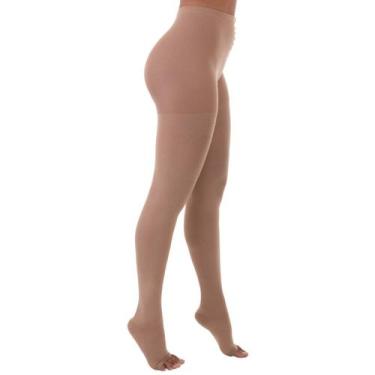 Imagem de Meia-Calça Comfortline Venosan - Curta - 20-30mmHg - Pé Aberto - Bege 
