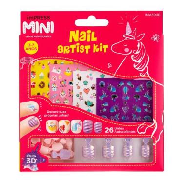 Imagem de Unha Postiça ImPRESS Mini Kit Infantil Nail Art - Kiss New York