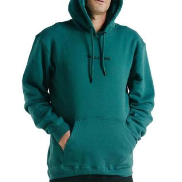 Imagem de Moletom Volcom Canguru Signature WT24 Masculino Verde, Verde, P