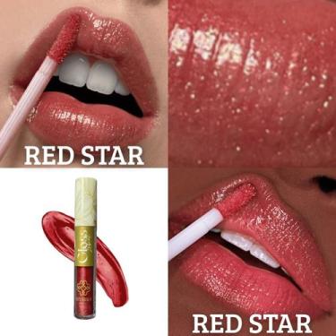 Imagem de Brilho labial bitarra beauty 4ml - RED STAR - textura leve, cremoso, h
