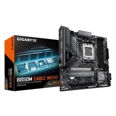 Imagem de Placa Mãe Gigabyte B850M Eagle WiFi 6E Socket AM5 Chipset AMD B850 ATX