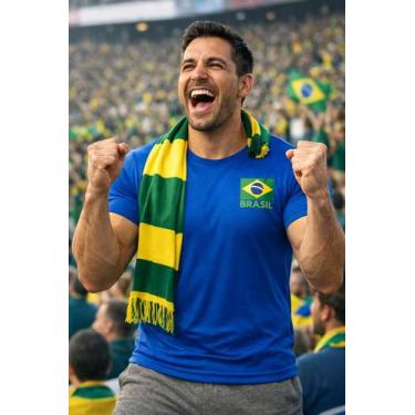 Imagem de Camiseta Esportiva Dry Fit Premium com Bandeira Brasil Unisex  Perform