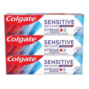 Imagem de Kit com 3 Colgate Sensitive Xtreme Pro Alivio Imediato 70g cada