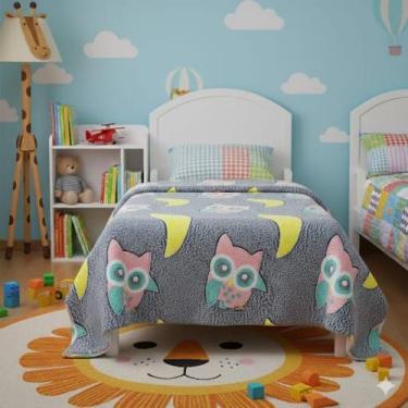 Imagem de Cobertor manta infantil brilha no escuro 2x1,50 varias estampas - sulm