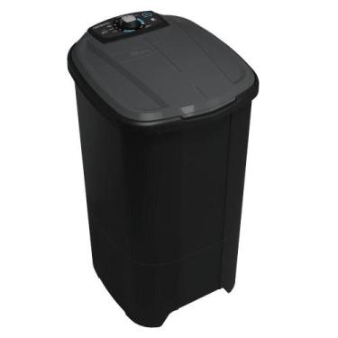 Imagem de Tanquinho/Lavadora Semiautomática Newmaq 10Kg Preta, 220V, Preto