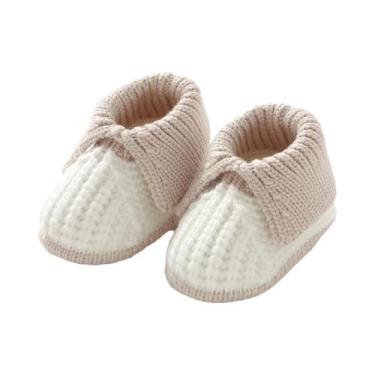 Imagem de Botas De Malha Para Bebês Recém-nascidos, Sapatos Infantis Com Patchwo