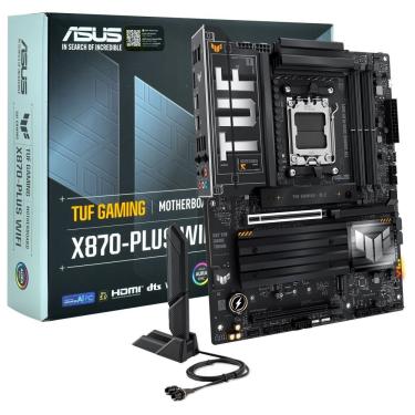 Imagem de Placa Mãe Asus Tuf Gaming X870-plus Wi-fi com Socket AM5 e DDR5 Integrado Preta