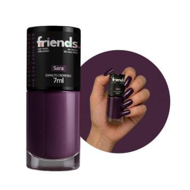 Imagem de Esmalte Cremoso Escolha a Cor Friends 7ml Colorido Vibrante, Roxo