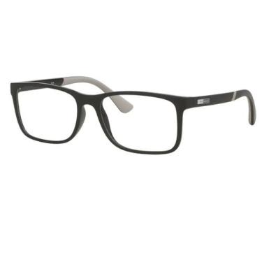 Imagem de Armação Óculos de Grau Jean Monnier J8 3259 N143 57, Preto