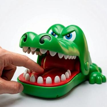 Imagem de Jogo Infantil Crocodilo Dentista Morde Dedo Interativo sem Pilha Verde Outras Marcas