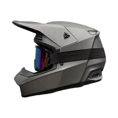 Imagem de Capacete De Motocicleta Off-Road Para Jovens Aprovado Pelo DOT Com Ócu
