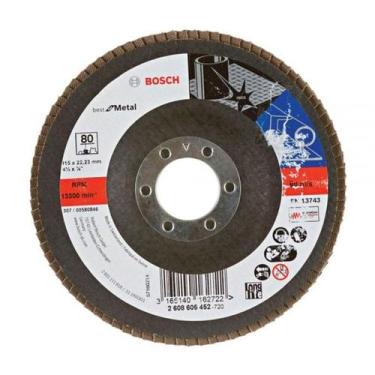 Imagem de Lixa Flap Disco Para Metal  115x22mm  GR. 80  Bosch