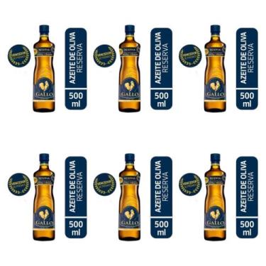 Imagem de Kit 06 Azeite De Oliva Extra Virgem Reserva Gallo 500ml