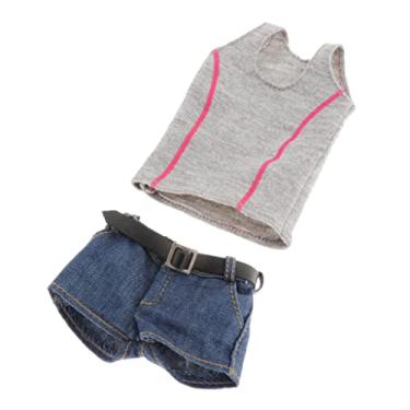 Imagem de YIJU Calções de de 1/6 para Femininos, Azul