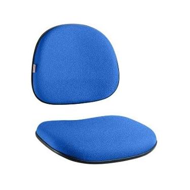 Imagem de Conjunto Assento e Encosto Cadeira Executiva cor Azul