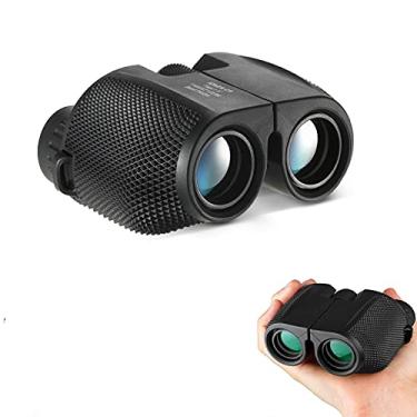 Imagem de Binóculos compactos 10x25, telescópios binoculares profissionais HD à prova d'água, para adultos, teatro e shows, camping e jogos esportivos