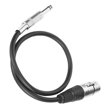 Imagem de Cabo XLR para TRS, cabo de áudio de interconexão balanceada de 6,35 mm para transmissão de áudio para microfone para mixer(XLR feminino, 3 metros)