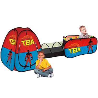 Imagem de Fabrincando Ideias Barraca 3 em 1 Infantil com 100 Bolinhas Homem Teia