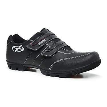 Imagem de Tenis Sapatilha Ciclismo Pedal Seguro Masculino Bike Way 2 New Fox Cor:Preto;Tamanho:44;Gênero:Masculino