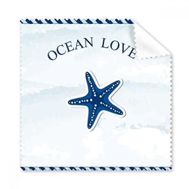 Imagem de Pano de limpeza azul Starfish Ocean Love Sea Sailing com 5 peças