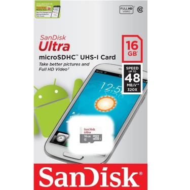 Imagem de Cartão de Memoria 16gb Micro sd CL10 48mb/s sdsqunb Sandisk