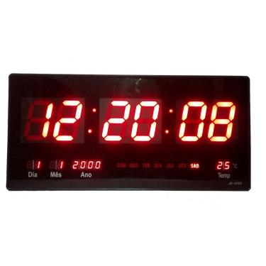 Imagem de Relógio De Parede Grande Led Digital calendario Termo 46cm