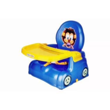 Imagem de Cadeira Refeição Bebê Azul Portátil Leao - Magic Toys