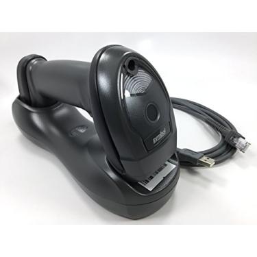 Imagem de Zebra Symbol Scanner de código de barras Bluetooth sem fio LI4278 com suporte e cabos USB
