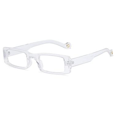 Imagem de Trendy Small Rectangle Sunglasses Women Steampunk Sun Glasses UV400 Holiday Beach Cat Eye Eyewear,5,China