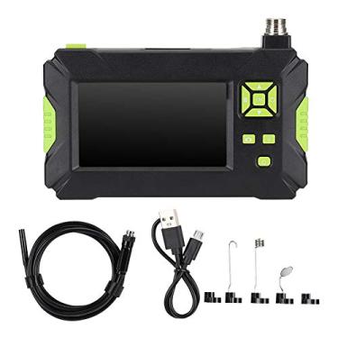 Imagem de Serounder Endoscópio com visor LCD, Câmera IP67 impermeável de 8 mm 5 MP HD de inspeção de boroscópio com ângulo de visão horizontal de 70°, bateria embutida de 2600MAh, resolução de câmera 1920 x 1080P (10m)