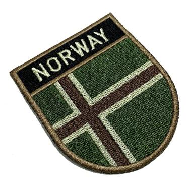 Imagem de BP0054ET03 Bandeira Noruega Patch Bordado Termo Adesivo
