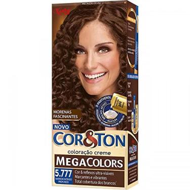 Imagem de Kit Tintura Mega Colors Cor & Ton 5.777 Marrom Intenso Profundo 180 G, Niely