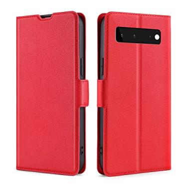 Imagem de For Google Pixel 6 Ultra-thin Voltage Side Buckle PU + TPU Horizontal Flip Leather Case with Holder & Card Slot