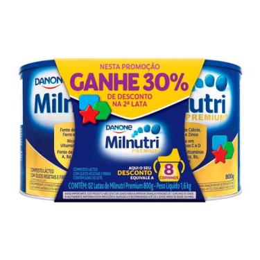 Imagem de Milnutri Premium 2 Latas 800G Cada Ganhe 30% De Desconto Na Segunda La