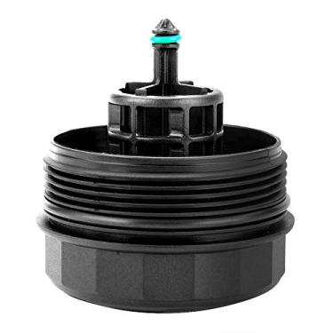 Imagem de Tampa de cobertura de filtro de óleo para BMW 323I 525I 128I 325XI 328XI 330XI 335XI 525XI 528XI 530XI 535XI 740LI X3 X5 X6 OEM# 11427525334