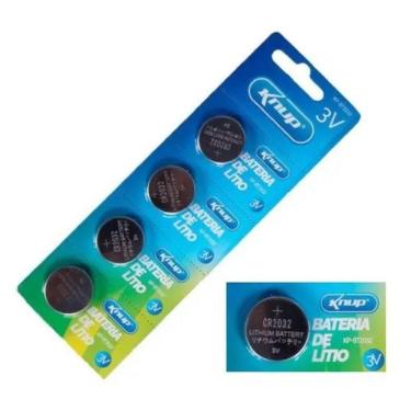 Imagem de Bateria Lithium Cr 2032 3v Com 5 Unidades Knup