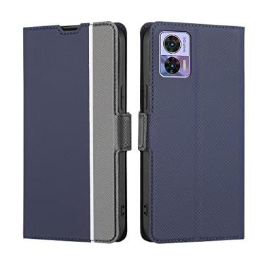 Imagem de YUNCHAO Caixa de telefone Para Motorola Edge 30 Neo Twill Texture Late Buckle Leather Case capa para celular