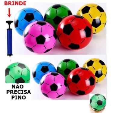 Bola de Futebol Vinil Bico de Jaca Kit com 20 bolas Cor Amarelo