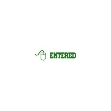 Imagem de Carimbo de tinta ENTERED com mouse - Verde
